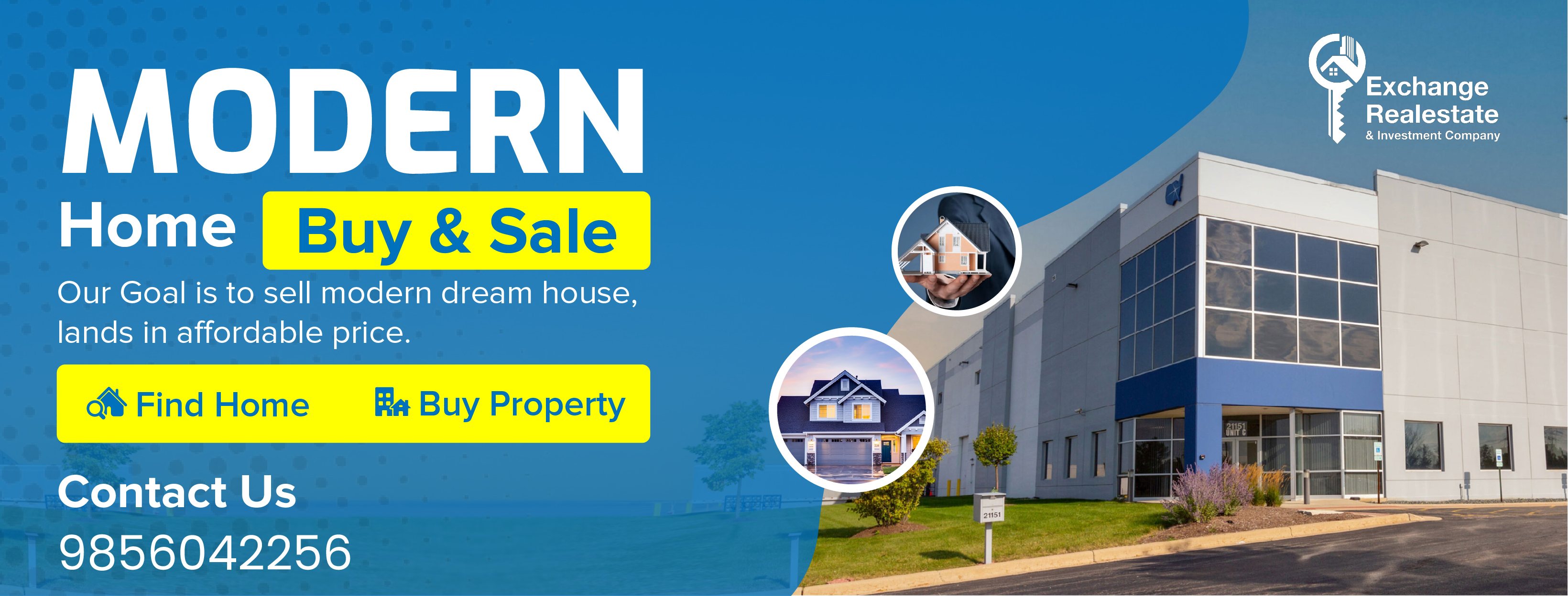 Facebook cover for a real estate company
